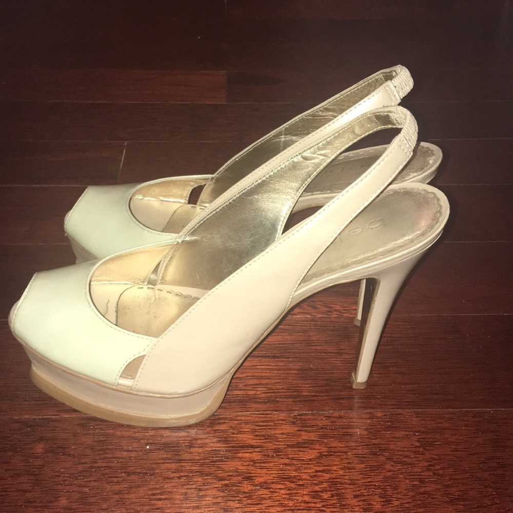 Peep toe heels